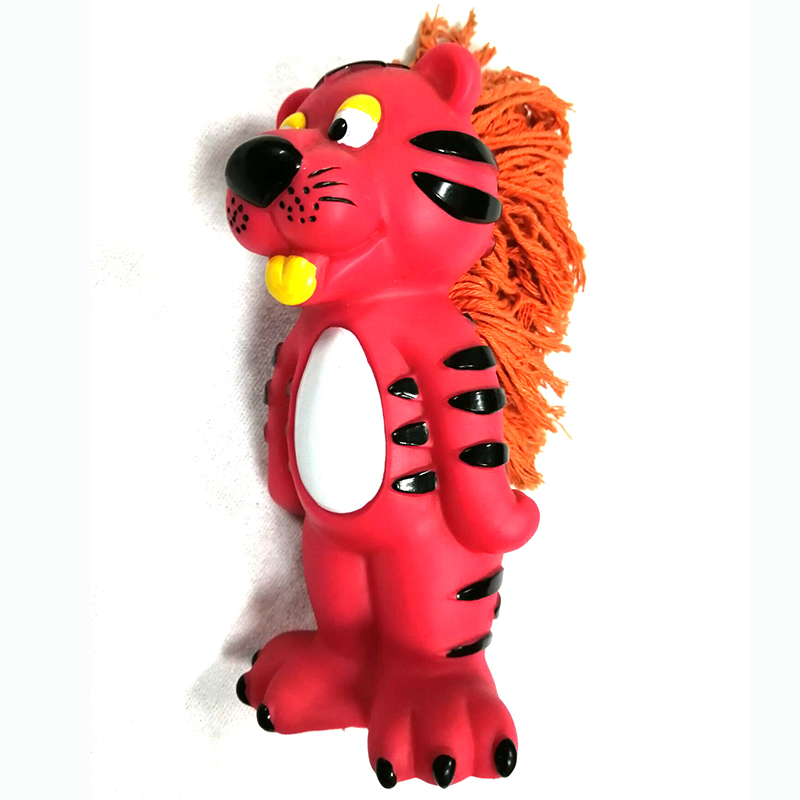 짜임새를 가진 상호 작용하는 비닐 개 씹기 장난감 튼튼한 PVC 애완 동물 장난감